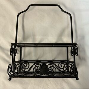 Longaberger Black Wrought Iron Utensils Caddy